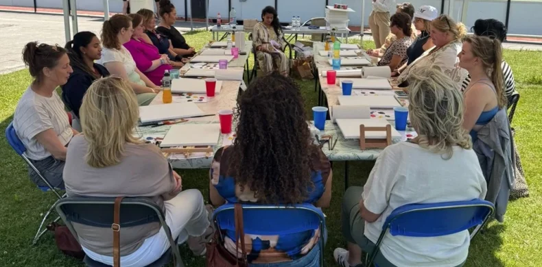 workshop intuïtief schilderen voor bedrijven teams